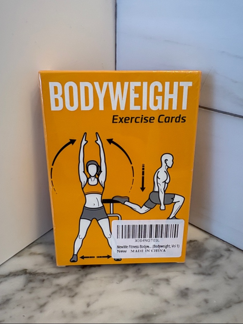 Bodyweight Exercise Cards - Orange Fitness Card Set